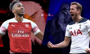 Pierre-Emerick-Aubameyang-Harry-Kane-North-London-Derby-Wallpaper