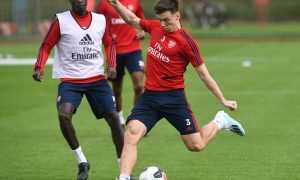 Kieran_Tierney_Arsenal_training