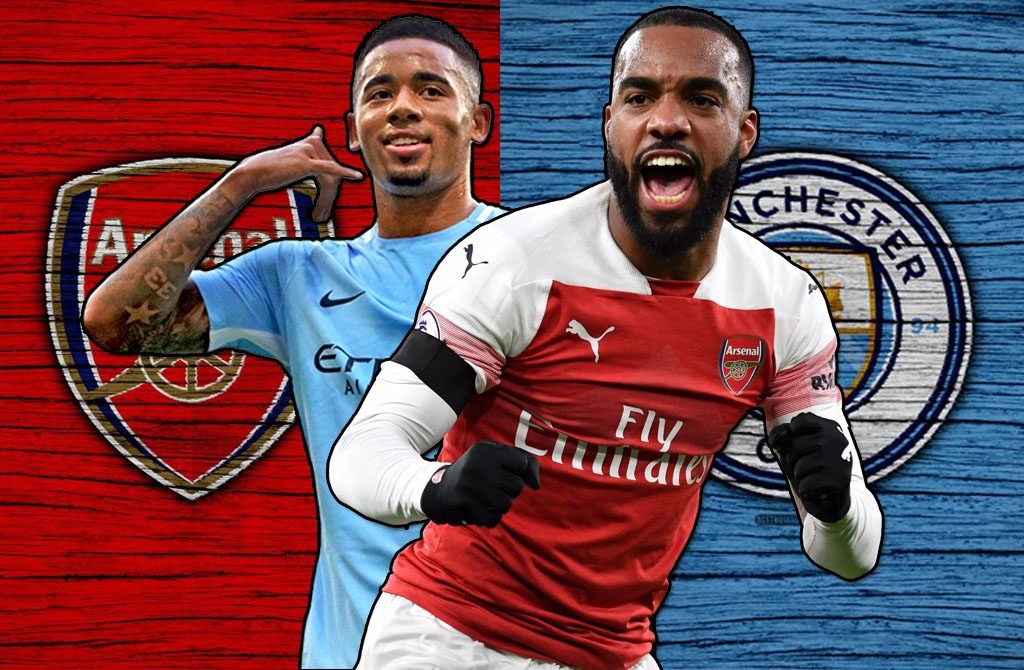 Lacazette vs Gabriel Jesus  Arsenal vs Manchester City