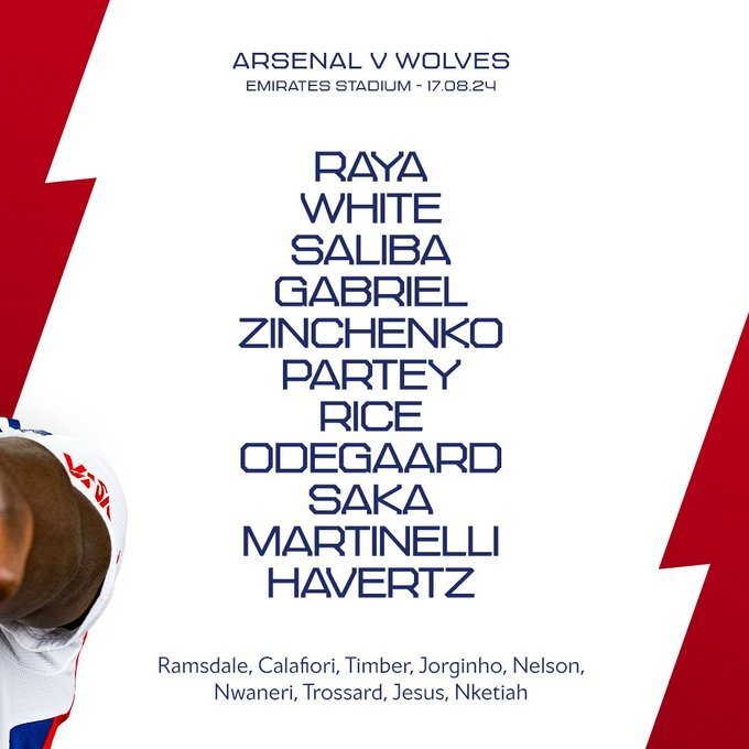 arsenal-vs-wolves-lineup